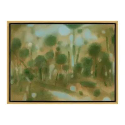 Laura Roebuck - Through the Forest 2 - Framed Canvas - Green