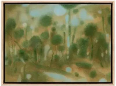 Laura Roebuck - Through the Forest 2 - Framed Canvas - Green