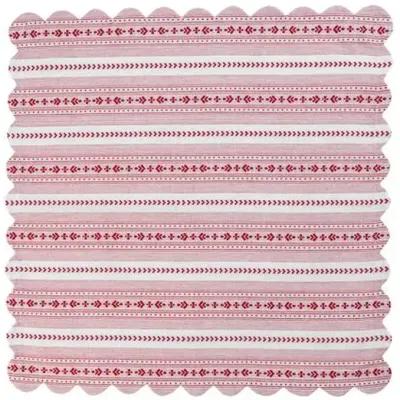 Set of 4 Villa Stripe Napkins - Red - Juliska