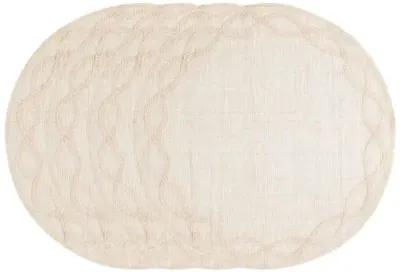 Set of 4 Tuileries Garden Placemats - Natural - Juliska - Brown