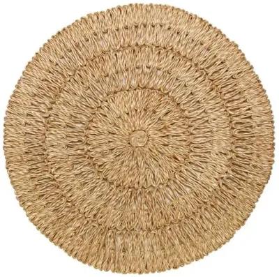 Set of 4 Straw Loop Placemats - Natural - Juliska - Brown