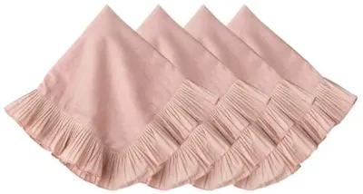 Set of 4 Mademoiselle Napkins - Petal Pink - Juliska