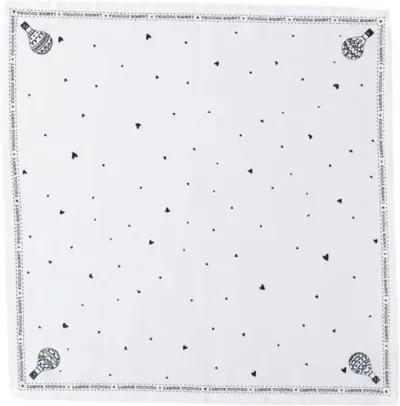 Set of 4 L'Amour Toujours Napkins - White - Juliska