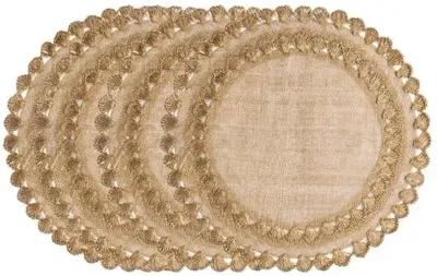 Set of 4 Isadora Placemats - Gold - Juliska