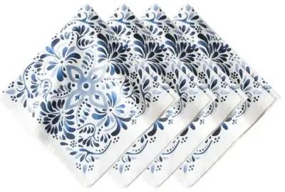 Set of 4 Iberian Napkins - Indigo Blue - Juliska