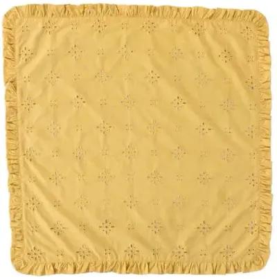 Set of 4 Eyelet Napkins - Sunflower Yellow - Juliska