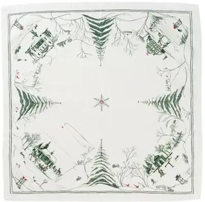 Set of 4 Country Estate Winter Frolic Napkins - Evergreen - Juliska