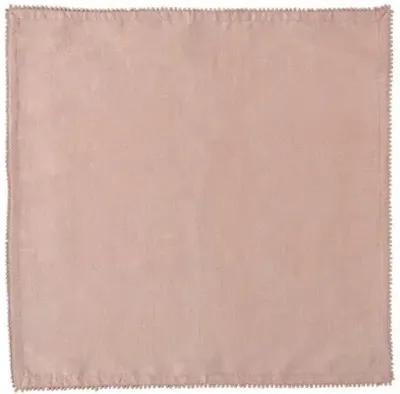 Set of 4 Berry Trim Napkins - Blush - Juliska - Pink