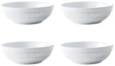 Set of 4 Berry & Thread Melamine Coupe Bowls - Whitewash - Juliska