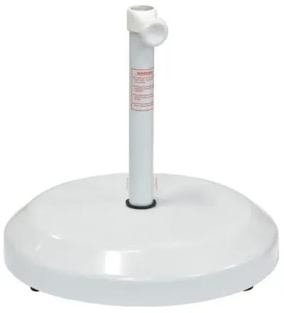 Umbrella Base with Wheels - White