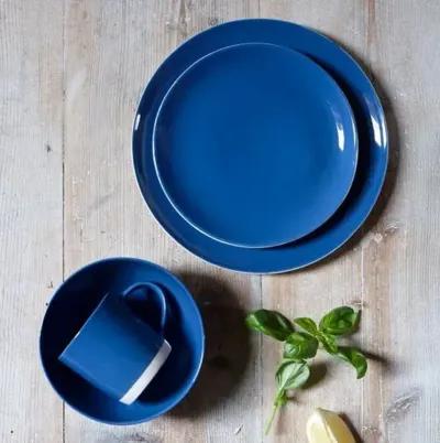 Shell Bisque Round Serving Bowl - Indigo - Canvas - Blue