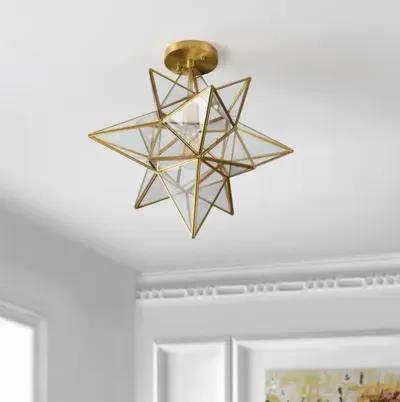 Ronnika Star 17" Flush Mount - Gold