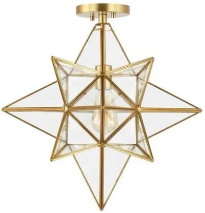 Ronnika Star 17" Flush Mount - Gold