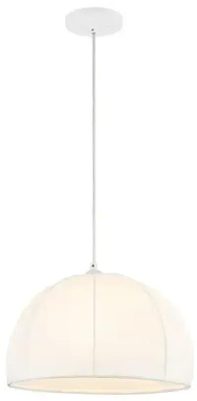 Fabien 15" Pendant - White