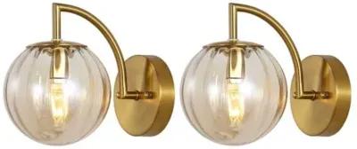 Set of 2 Silo 9.25" Wall Sconces - Brown