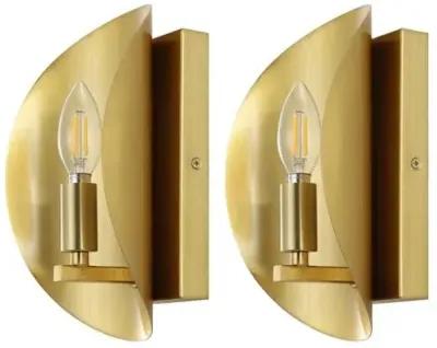 Set of 2 Madria 4" Wall Sconces - Gold