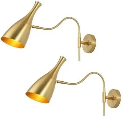 Set of 2 Iryna 20" Wall Sconces - Brass - Gold