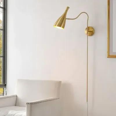 Iryna Plug-In Wall Sconce - Brass - Gold