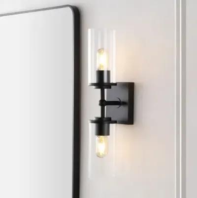 Alyssia 2-Light 6" Wall Sconce - Black