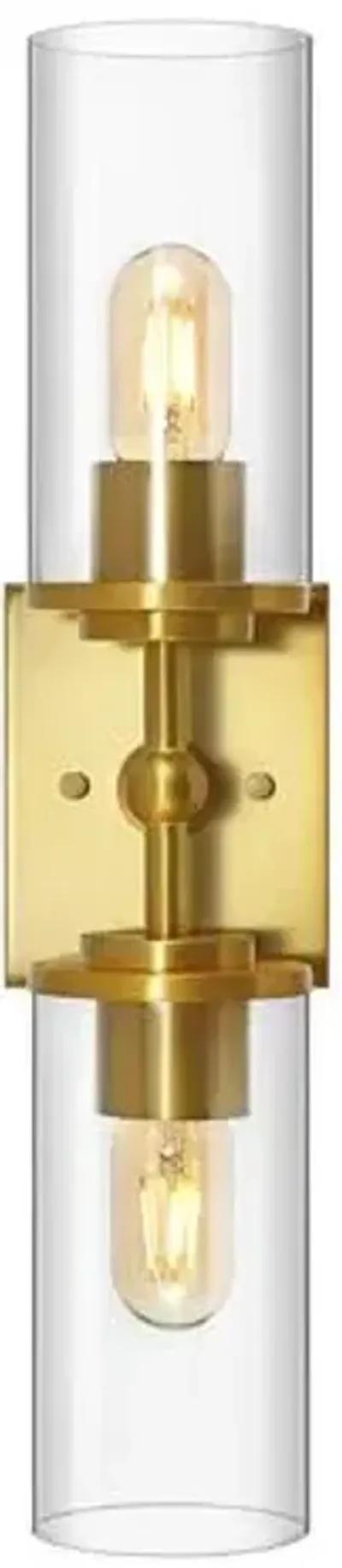 Alyssia 2-Light 6" Wall Sconce - Gold