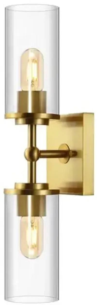 Alyssia 2-Light 6" Wall Sconce - Gold