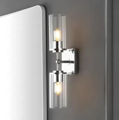 Alyssia 2-Light 6" Wall Sconce - Silver