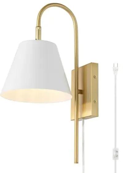 Brella 10.5" Plug-In Wall Sconce - Gold