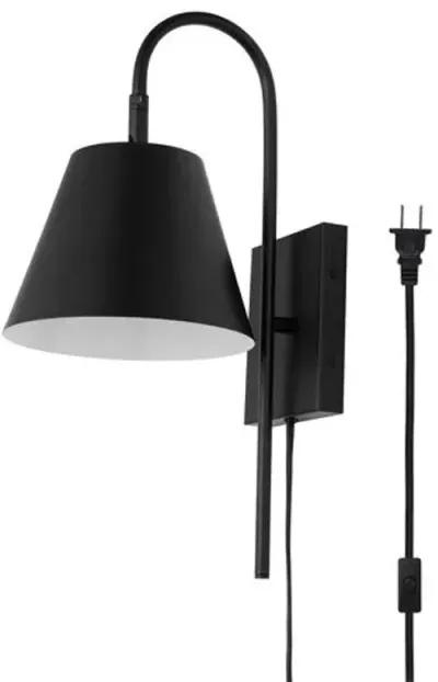 Brella 10.5" Plug-In Wall Sconce - Black