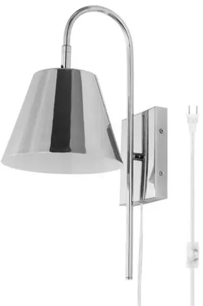 Brella 10.5" Plug-In Wall Sconce - Silver