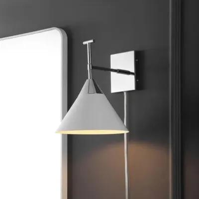 Melena 12.5" Plug-In Wall Sconce - Silver