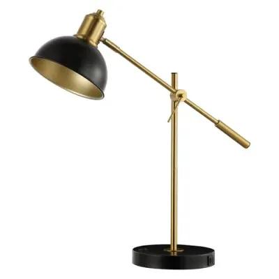 Lonn 24" Table Lamp - Black/Brass