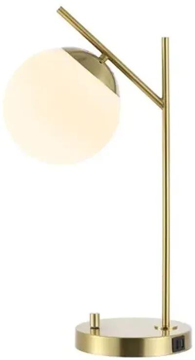 Deanie Globe Table Lamp - Brass - Gold