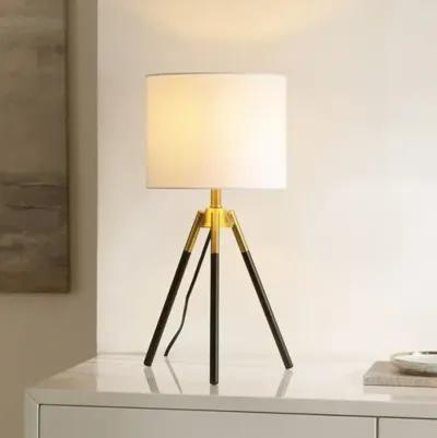 Janice 21.5" Tripod Table Lamp - Black/Brass