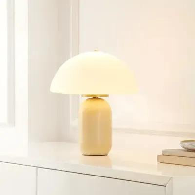 Cowen 13.5" Table Lamp - Natural/Brass - White