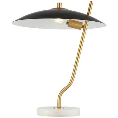 Randon 16" Table Lamp - Black/Brass