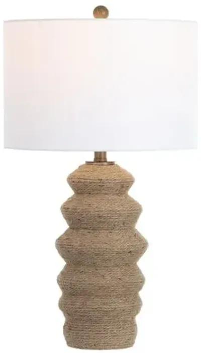 Jaylen 26" Rope Table Lamp - Natural - Brown