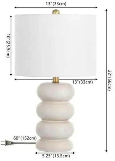 Sapphira Table Lamp - Cream - Ivory