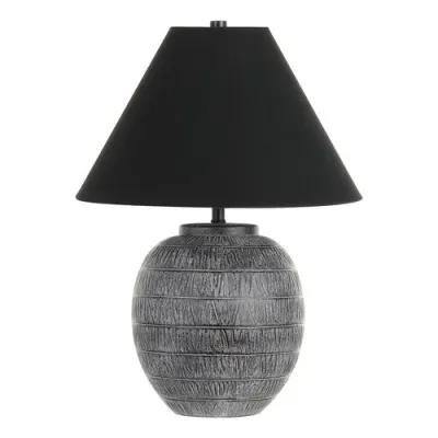 Moni 22" Table Lamp - Grey/Black - Gray