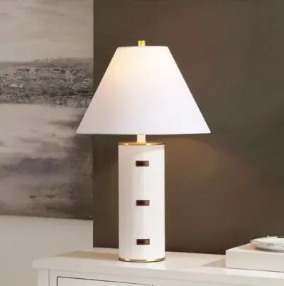 Savere Table Lamp - White/Gold