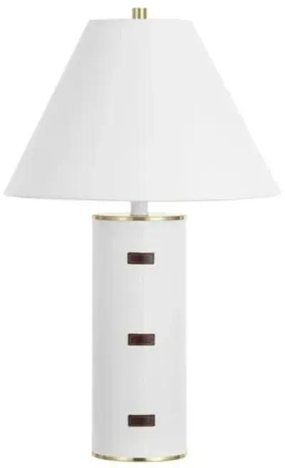 Savere Table Lamp - White/Gold