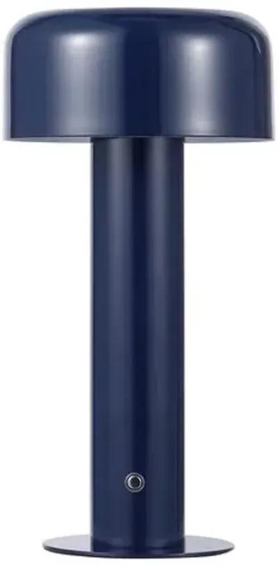 Anja 13.25" Table Lamp - Dark Blue