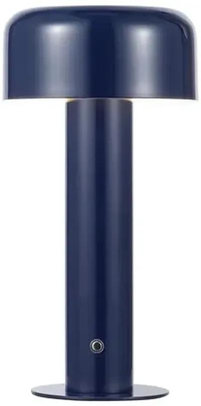 Anja 13.25" Table Lamp - Dark Blue