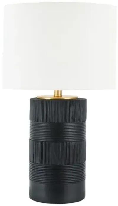 Demitri 25" Table Lamp - Black