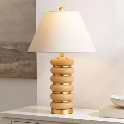 Illiana 25" Table Lamp - Light Brown/Brass