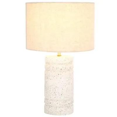 Giana Terrazzo Table Lamp - White