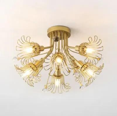 Kamila 8-Light 19" Flush Mount - Gold