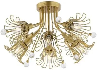 Kamila 8-Light 19" Flush Mount - Gold