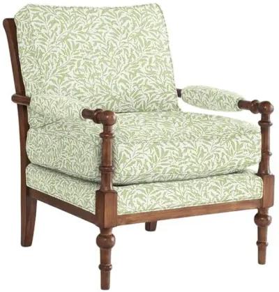 Lucy Exposed Wood Chair - Lunden Floral - Handcrafted