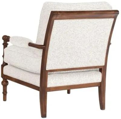 Lucy Exposed Wood Chair - Lunden Floral - Handcrafted