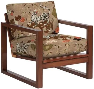 Lucy Exposed Wood Chair - Bengal Tiger - Handcrafted